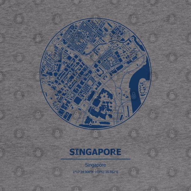 Singapore city map coordinates by SerenityByAlex